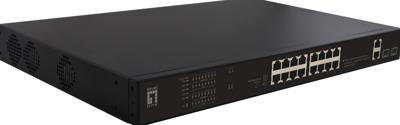 LevelOne FGP-2031 Netwerkschakelaar Unmanaged Fast Ethernet (10/100) Power Over Ethernet (PoE) 1U Zwart