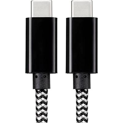 RENKFORCE USB 2.0 USB-C male kabel, USB-C mannelijk, 3,00 m, zwart/wit