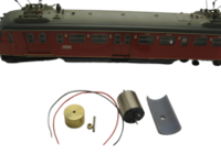 micromotor HTR001F HO motor ombouwset voor Trix 1530-1532 Adler 2202 BR 24 u.a. - thumbnail