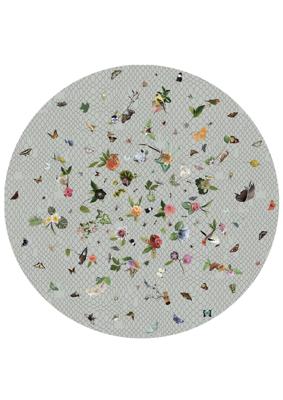 Moooi Carpets - Garden of Eden Light Grey - 250 rond Vloerkleed