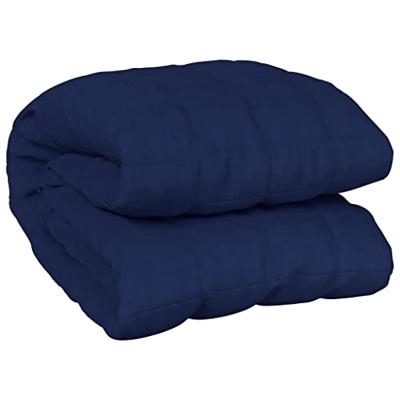 VidaXL Verzwaringsdeken 120x180 cm 5 kg stof blauw