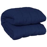 VidaXL Verzwaringsdeken 120x180 cm 5 kg stof blauw - thumbnail
