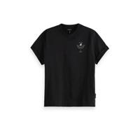 Relaxed fit tee with core graphic black - thumbnail