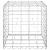 Gabion plantenbak verhoogd kubus 50x50x50 cm staaldraad - thumbnail
