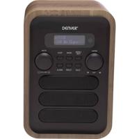 Denver DAB-48GREY radio Persoonlijk Digitaal Grijs, Hout - thumbnail