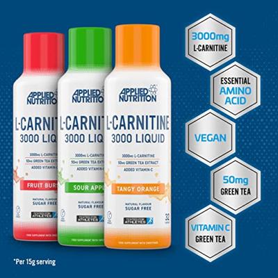 Liquid L-Carnitine 480ml Sour Apple - thumbnail