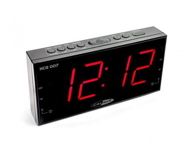 Digitale Wekkerradio - Dual Alarmklok met FM Radio - Groot Rood Display - Dimbaar - Zwart (HCG007)