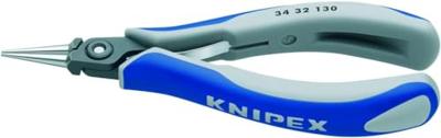 Knipex 34 32 130 Rondbektang Elektronica en fijnmechanica Recht Chroom-vanadium kogellagerstaal 135 mm