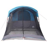 Tunneltent voor gezin 8-persoons waterdicht blauw - thumbnail