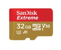 SanDisk Extreme® Action Cam microSDHC-kaart 32 GB Class 10, UHS-I, UHS-Class 3, v30 Video Speed Class Incl. SD-adapter, A1-vermogensstandaard - thumbnail