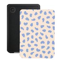 Lunso Kobo Clara BW / Clara Colour hoesje (6 inch) - Vegan Saffiano Leren Sleep Cover - Azure Pebble - thumbnail
