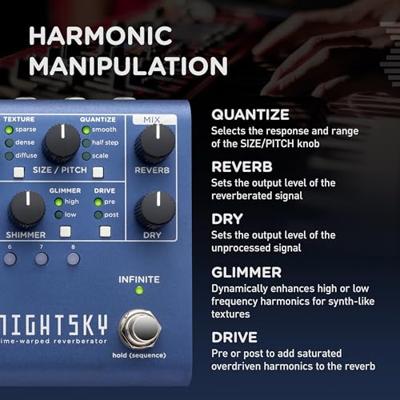 Strymon NightSky - Time-Warped Reverberator reverb effectpedaal
