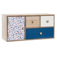 Doos-Juwelenkistje DKD Home Decor 30 x 12,5 x 15 cm Multicolour Hout MDF - thumbnail