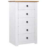 Dressoir Panama Range 46x40x89 cm grenenhout wit - thumbnail