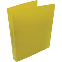 Alpha ringmap, voor ft A4, uit PP, 2 ringen van 25 mm, geel - thumbnail