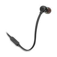 JBL Tune 110 – In-Ear Kopfhörer mit verwicklungsfreiem Flachbandkabel und Mikrofon in Schwarz – Für grenzenlosen Musikgenuss mit der Pure Bass Sound Technologie - thumbnail