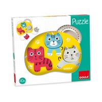 Jumbo Drie Katten vormenpuzzel - thumbnail