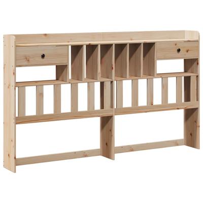 Bed met boekenkast zonder matras massief grenenhout 180x200 cm