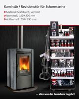 Firefix 2093 Schoorsteendeur Zilver - thumbnail