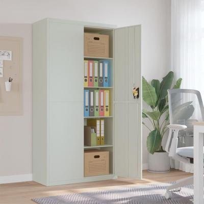 Archiefkast 90x40x180 cm staal lichtgrijs