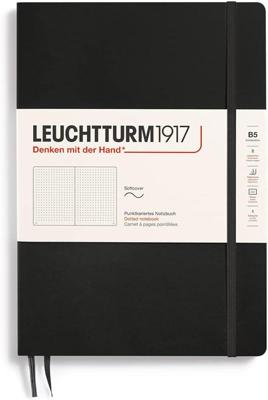 Leuchtturm Black, Softcover, Composition (B5), 123 p., dotted