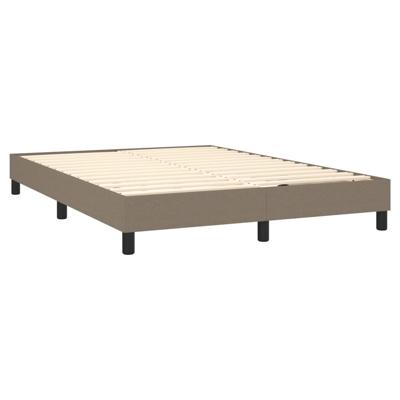 Boxspring met matras stof taupe 180x200 cm