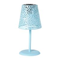 Solar tuinlamp op voet - blauw - ø13x28 cm - thumbnail