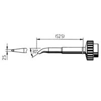 Ersa 0612HD Soldeerpunt Conisch Grootte soldeerpunt 2.50 mm Inhoud: 1 stuk(s) - thumbnail