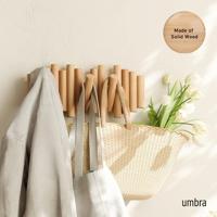 Umbra Picket handdoekhaak 38x17x4cm Dennenhout Naturel 1011471-390 - thumbnail