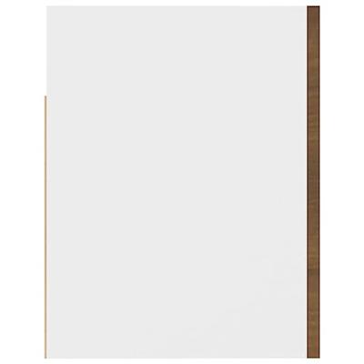 Wandkast hangend 60x31x40 cm bewerkt hout bruineikenkleurig