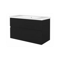 Badkamermeubel Best Design Quick Greeploze 100 cm Mat Zwart - thumbnail