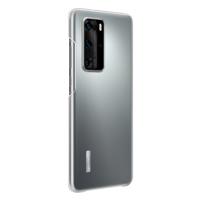 Case - Achterzijde behuizing voor mobiele telefoon - hoge kwaliteit PU - transparant - voor Huawei P40 Pro - thumbnail