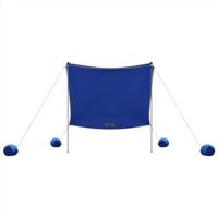 Strandluifel met zandankers 214x236 cm blauw - thumbnail