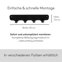 Gorillz Rounded Four Industriële Wandkapstok 4 Kapstok haken - thumbnail