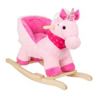 Hobbel-eenhoorn met zitje - Roze - thumbnail