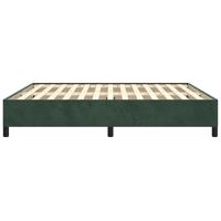 Bedframe zonder matras 180x200 cm fluweel donkergroen - thumbnail