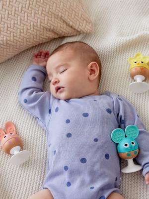 3 zuignaprammelaars - HAPE dieren meerkleurig 3 zuignaprammelaars - HAPE dieren meerkleurig