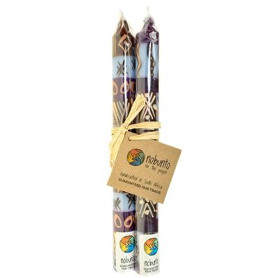 Handgeschilderde Dinnerkaarsen 'Kabisa' - 2 stuks Handgeschilderde Dinnerkaarsen 'Kabisa' - 2 stuks