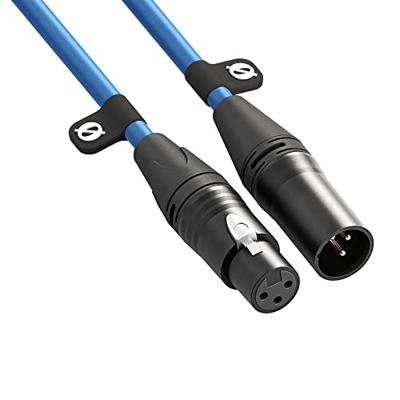 Rode XLR3M-B XLR Verbindingskabel 3 m Blauw