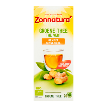 Zonnatura Groene thee gember bio 20 Zakjes