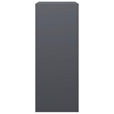 Haardhoutrek 60x40x100 cm staal antracietkleurig Haardhoutrek 60x40x100 cm staal antracietkleurig