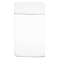 Briljant Baby wieglaken geweven stone green uni + bies band - thumbnail