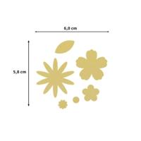 Vaessen Creative • figuurpons bloemenset jumbo+ ø6cm - thumbnail