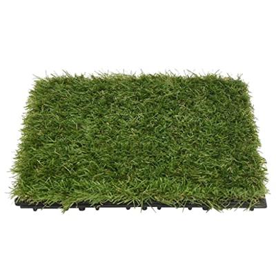 VidaXL Kunstgrastegels 22 st 30x30 cm groen