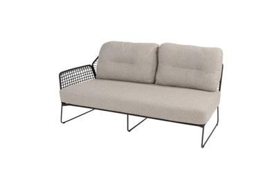 Taste Rhodos 2-zits element rechts antraciet 4SO - 4so