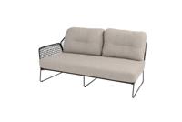 Taste Rhodos 2-zits element rechts antraciet 4SO - 4so - thumbnail