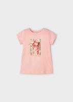 Mayoral Meisjes t-shirt - Zalm - thumbnail