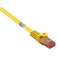 Renkforce RF-5462928 RJ45 Netwerkkabel, patchkabel CAT 6 U/UTP 0.15 m Geel Snagless, Halogeenvrij 1 stuk(s) - thumbnail