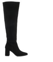 Lilian Dames Laarzen in Suede (Zwart) - thumbnail