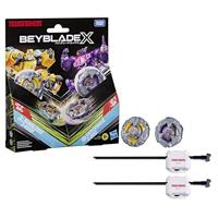 Beyblade X and Transformers Collab Bumblebee 3-60GP vs. Shockwave 5-80O - thumbnail